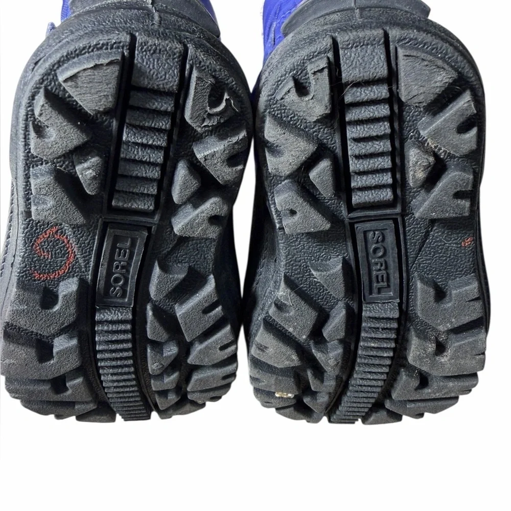 Sorel toddler Snow Commander Kids Snow Boot black and blue US 6